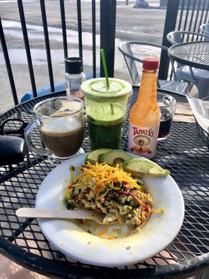 Vegan Scram  at Natural Sisters Cafe in Joshua Tree