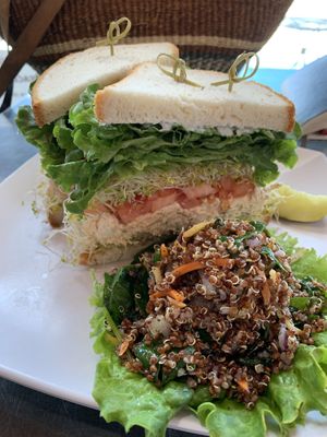 eggless tofu sandwich  at Natural Sisters Cafe in Joshua Tree