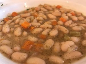 White bean stew  at DASO - Sarria in Barcelona