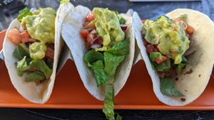 Beyond tacos. Supposed to have cilantro, did not. Wasn't supposed to have tomatoes at Numero Uno Beach House in San Juan