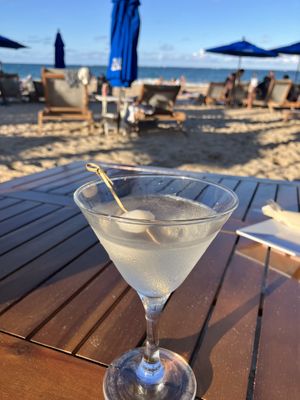 Lychee martini  at Numero Uno Beach House in San Juan