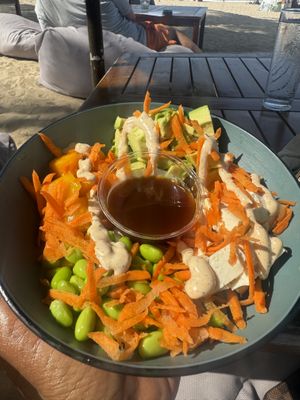 Ocean Side Poke Bowl with tofu #Veganuary at Numero Uno Beach House in San Juan