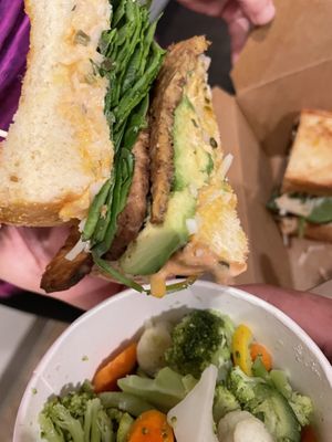 One of their highest rated sandwiches w/ veggies  at eden in Wilkes-barre