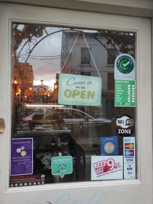 Entrance at The Cracked Teapot in New Ross