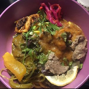 Daily special (Usually Indian style + Korean temple method) at onsoonsee 온순씨 in Seoul