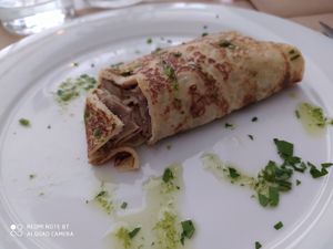 Mushroom Crepe at DASO - Carlos III in Barcelona