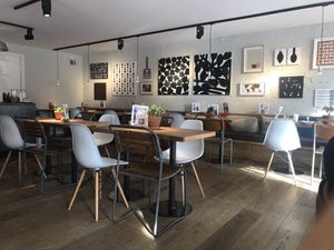 Inside at Chocolate Company Café in Deventer