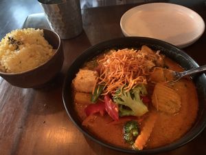 Curry and rice at Sun and Moon in San Francisco