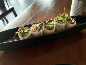 Fresh roll at Sun and Moon in San Francisco