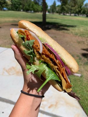Italian cold cut sandwich  at NoButcher in Las Vegas