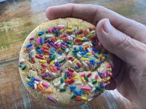 Sprinkle sugar cookie at NoButcher in Las Vegas