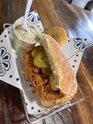 Flakey chick sandwich   at NoButcher in Las Vegas