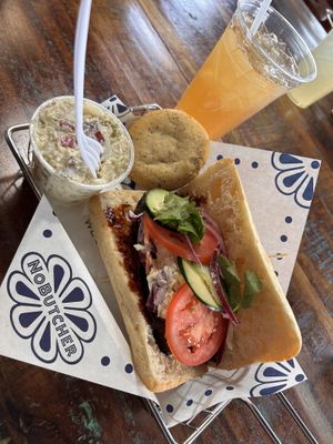 Aloha NoRib sandwich   at NoButcher in Las Vegas