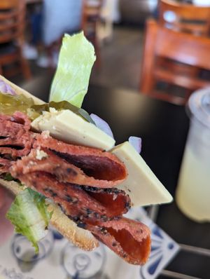 Nopastrami slices were also for sale in the deli case! at NoButcher in Las Vegas