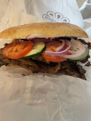 Greek gyro sandwich   at NoButcher in Las Vegas