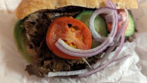 The Greek Sandwich at NoButcher in Las Vegas