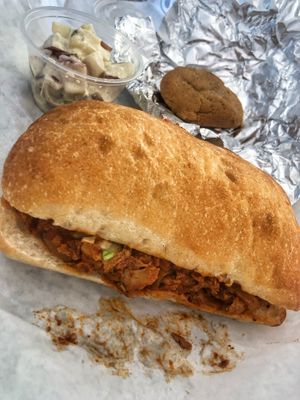 Pulled NoPork Sandwich  at NoButcher in Las Vegas