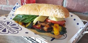 Mediterranean Roasted Veggie Sandwich at NoButcher in Las Vegas