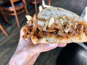 Pulled No Pork blows it out of the ballpark!!! at NoButcher in Las Vegas