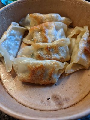Vege gyoza at Oriento in Edinburgh