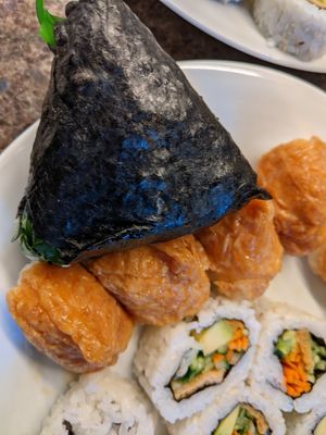 Seaweed and edamame onigiri at Oriento in Edinburgh