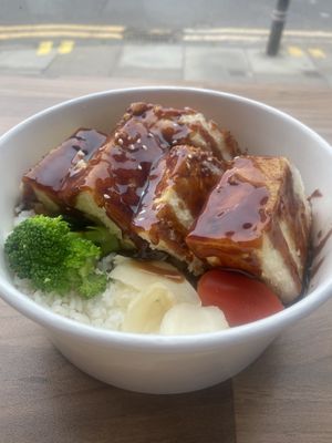 Teriyaki tofu  at Oriento in Edinburgh