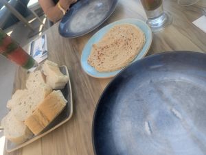 Hummus was delicious, was too busy enjoying the fajitas to take a pic of the fajitas 😁 at Tiki Roof Top in Oludeniz