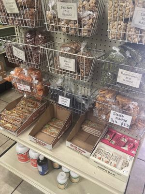 Seeds and nut, dried fruits, crunchy nutbars at Better Living Health Center & Deli in Nassau