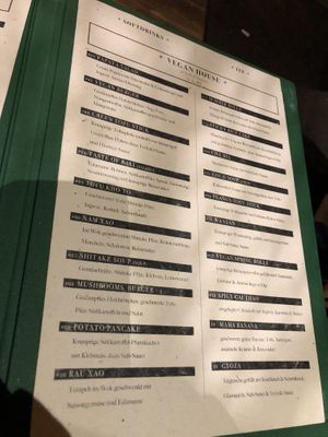 Menu tapas  at Vegan House - Alaunstraße in Dresden