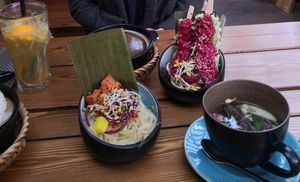 Papaya Salat und Rice-Tofu-Sticks at Vegan House - Alaunstraße in Dresden