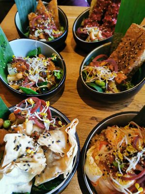 verschiedene asiatische Häppchen at Vegan House - Alaunstraße in Dresden