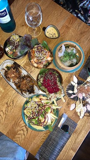 Six tapas dishes. All so tasty and unique    at Vegan House - Alaunstraße in Dresden