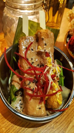 Tofu stick peanut sauce at Vegan House - Alaunstraße in Dresden