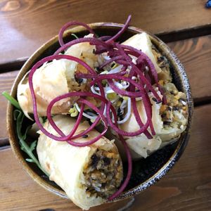 Vegan Spring Roal  at Vegan House - Alaunstraße in Dresden