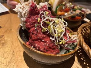 Coated tofu  at Vegan House - Alaunstraße in Dresden