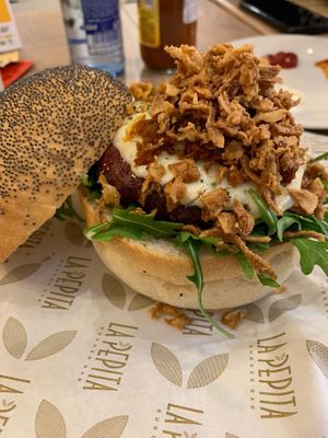 Pepita Sorrentina at La Pepita Burger Bar in Lugo