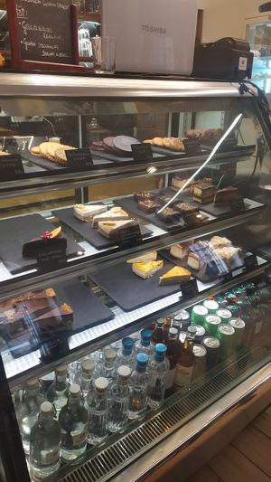 Dessert selection at Élelem Etterem in Budapest