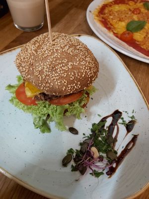 Smoker burger at Élelem Etterem in Budapest