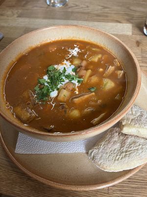 Goulash soup   at Élelem Etterem in Budapest