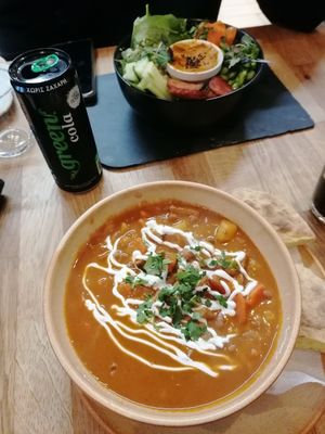 Hungarian bean goulash at Élelem Etterem in Budapest