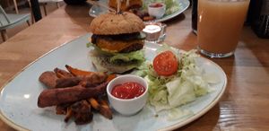 Smoker burger at Élelem Etterem in Budapest