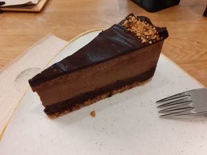 Nutella cake at Élelem Etterem in Budapest