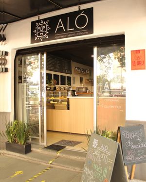 Facade of our new location. at Aló in Mexico City