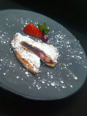 Red Fruits and Tofu Pastry at Aló in Mexico City