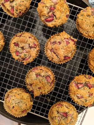 Strawberry Basil Muffin at The Hungry Hippie in Manalapan