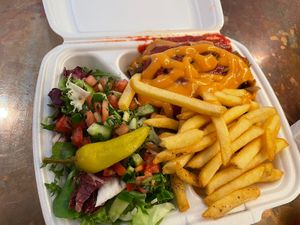 Vegan kebab plate  at Mangal BBQ in Stockholm
