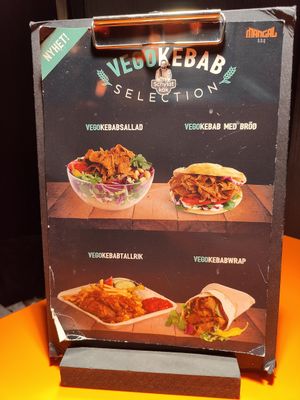 Vegan selection at Mangal BBQ in Stockholm