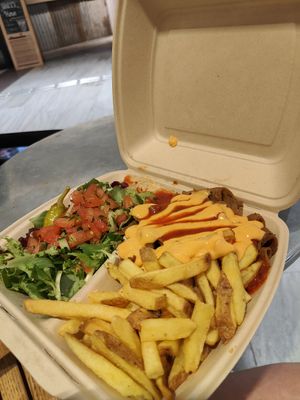 Vegan kebab plate at Mangal BBQ in Stockholm