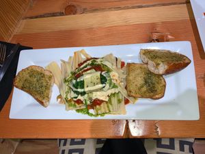 Deconstructed lasagna also super yum! at Melange Eatery in Medford