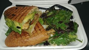 Veggie panini at Melange Eatery in Medford